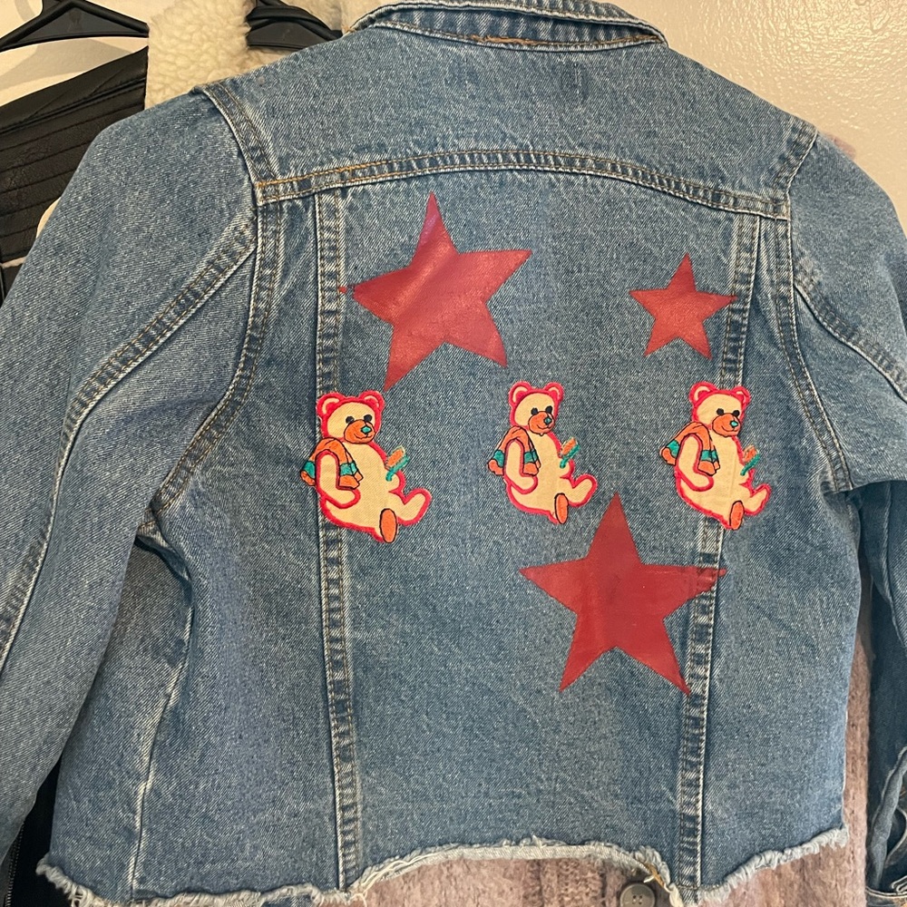 Cropped jean jacket